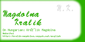 magdolna kralik business card